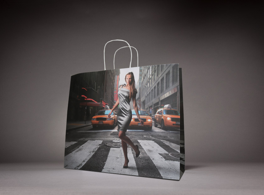 Paper bags printed with express delivery